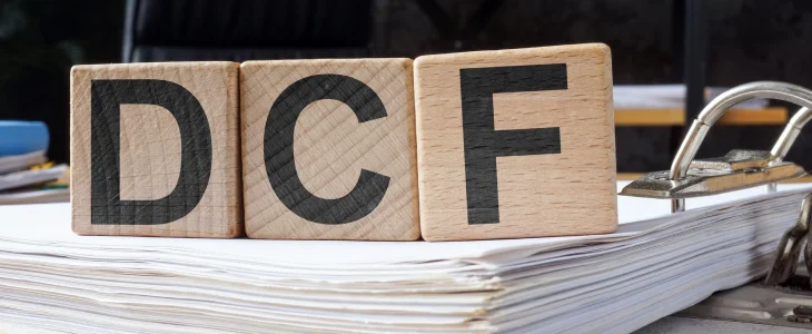 DCF investigations represented on wooden blocks.